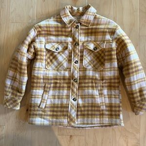 Aerie flannel Sherpa lined jacket